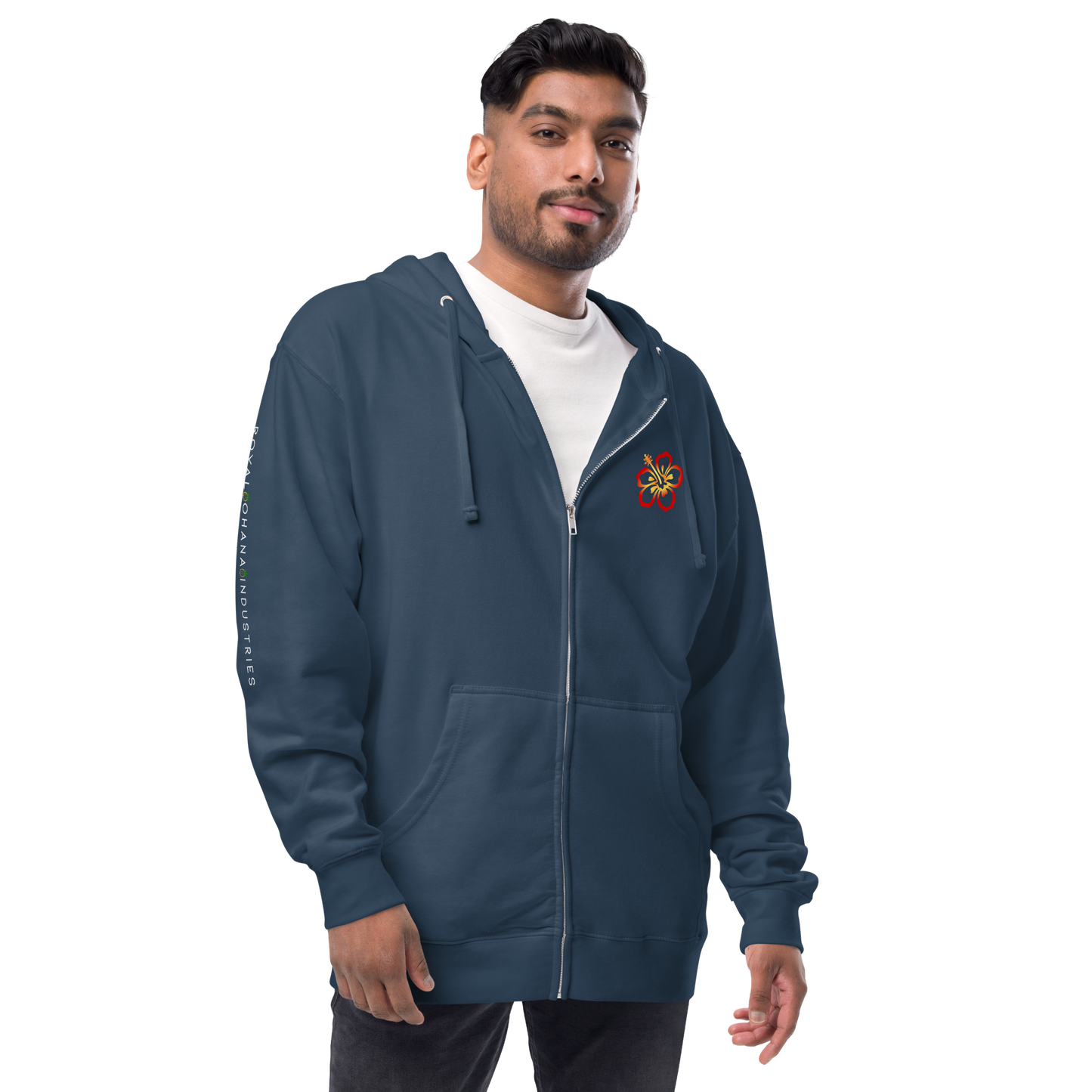 Hibiscus Zip Hoodie