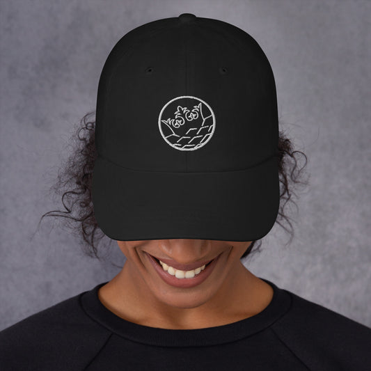 Dad hat with silver Circle Logo