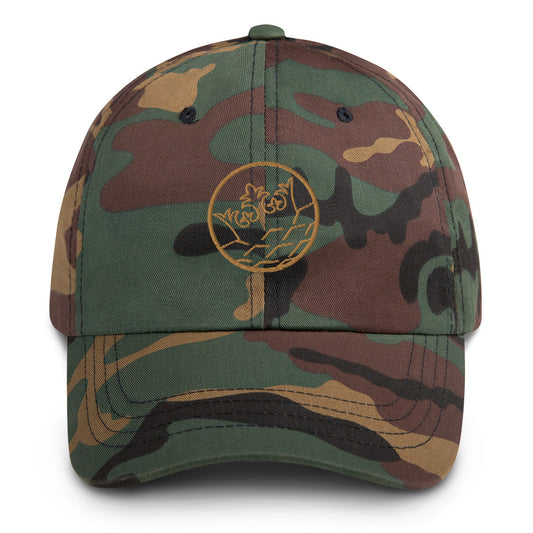 Dad hat Camo with Circle Logo