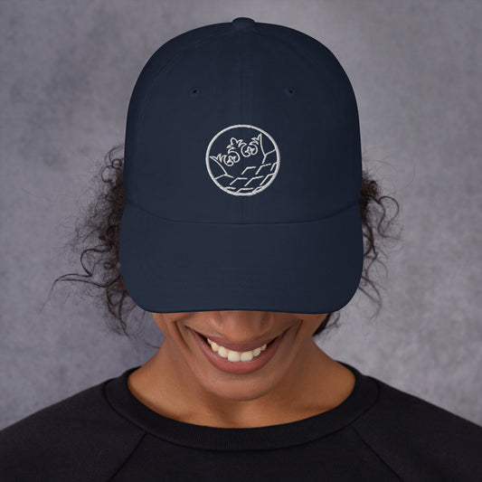 Dad hat with silver Circle Logo