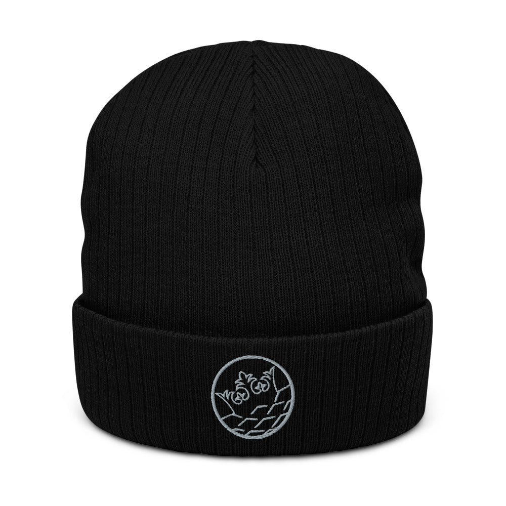 Recycled cuffed beanie - Circle Logo