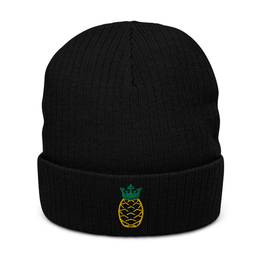 Recycled cuffed beanie - Pineapple