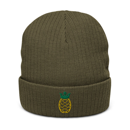Recycled cuffed beanie - Pineapple