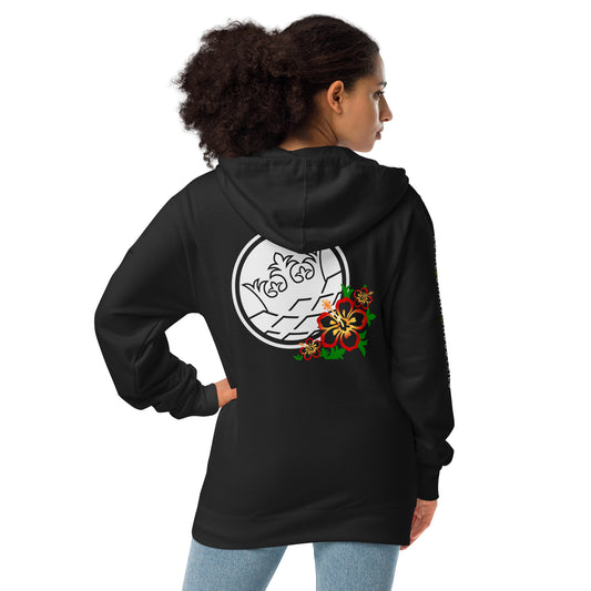 Hibiscus Zip Hoodie