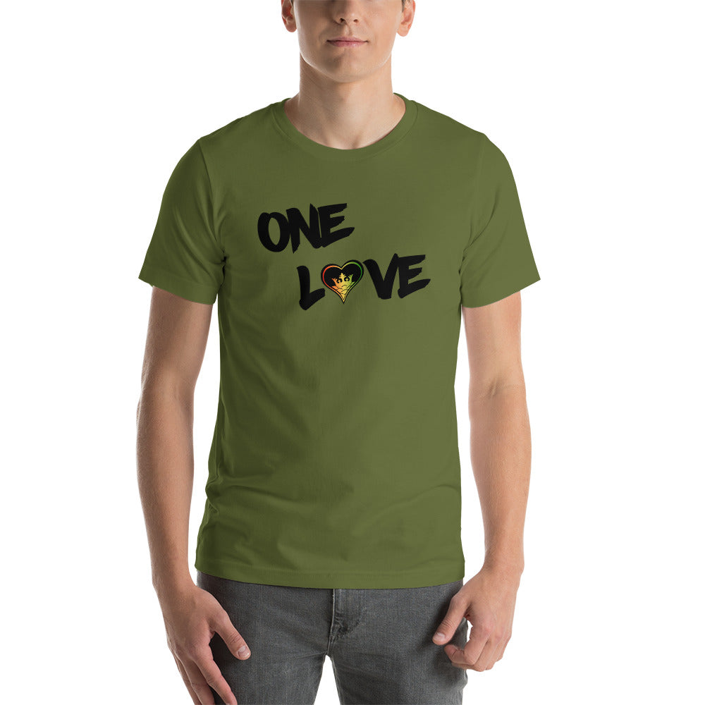 One Love with Heart (black)